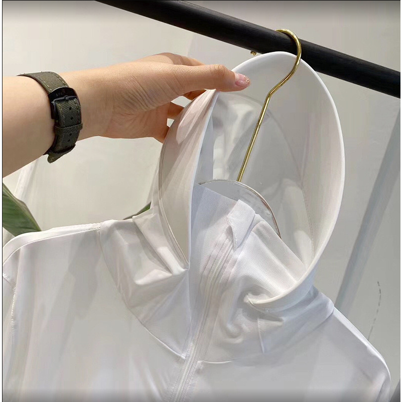 เสื้อกันแดด เสื้อกันแดดพร้อมส่วนปิดใบหน้า เสื้อคลุมกันแดด  เนื้อผ้านิ่มบางและระบายอากาศได้บางเฉียบป้องกันแสง T-01 - รูปที่ 2