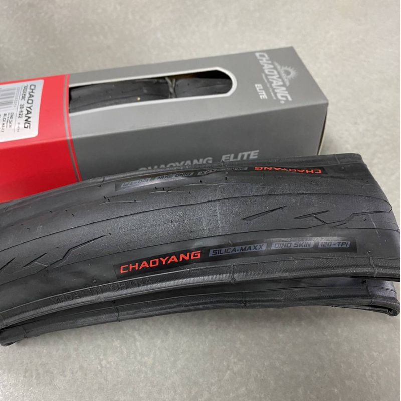ยางนอกจักรยานเสือหมอบ ไฮบริด ขนาด 700×25C(28C) ขอบพับ มีกันหนาม TUBELESS READY รุ่น ELITE(H-494) แบร