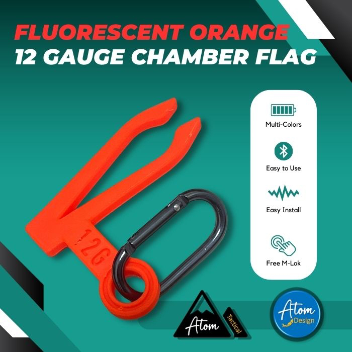 อุปกรณ์เซฟตี้ขนาด 12GA - Orange 12 Gauge Safety Flag [Atom Design]