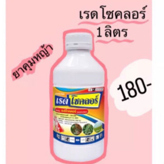 เรดโซคลอร์ ยกลัง ( 1 ลิตร * 15 ขวด ) ตราหมาแดง ยาคุมหญ้าในมันสำปะหลัง พ่นครั้งเดียว คุมได้หมด คุมได้นาน