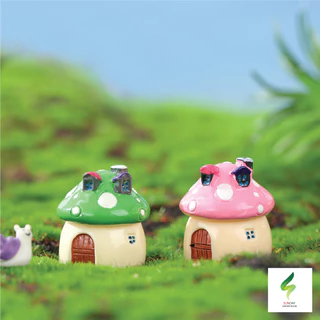 บ้านเห็ด มีให้เลือก 4 สี 4 ขนาด Mini Model ตุ๊กตาจิ๋ว โมเดลจิ๋ว แต่งสวน ตกแต่งสวนถาด ตกแต่งบ้าน