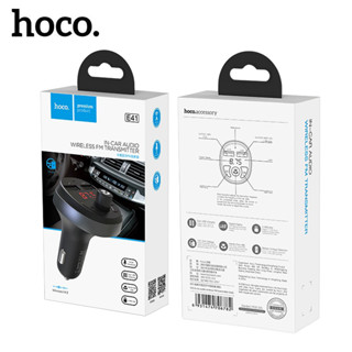 Hoco E41 หัวชาร์จรถยนต์ ที่ชาร์จในรถ 3.1A แบบชาร์จเร็ว 2 USB รองรับการฟังเพลงผ่านแฟรชไดฟ์ มีหน้าจอ LED