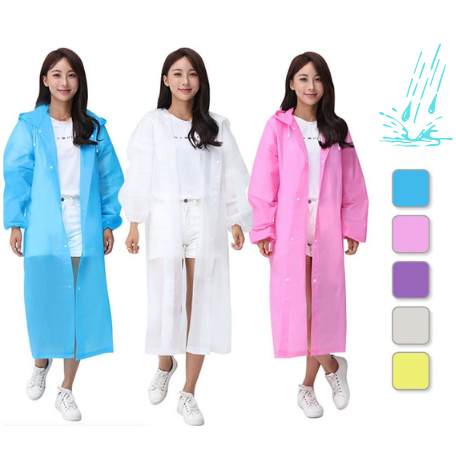 เสื้อกันฝน เสื้อกันฝนผู้ใหญ่ แฟชั่นเกาหลี Free size แขนจั้ม ทันสมัยราคาถูก น้ำหนักเบาพกพาสะดวก ทนทาน ยืดหยุ่น พร้อมส่ง