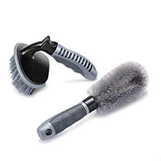 Tire Brush 2ชิ้น แปรงขัดทำความสะอาดล้อรถยนต์