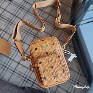 👜แท้💯% MCM MINI TECH CROSSBODY IN VISETOS(factory outlet)