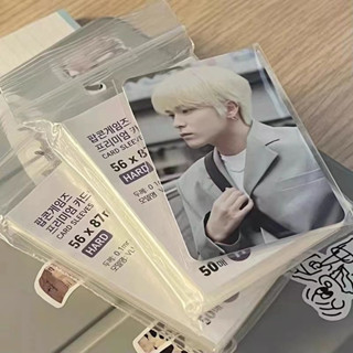 Lazy bear ซองใสใส่การ์ด ซองใส่โฟโต้การ์ด ป้องกันรอย popcorn card sleeves ป๊อปคอร์น ขนาด56x87มม. (50 ซอง)