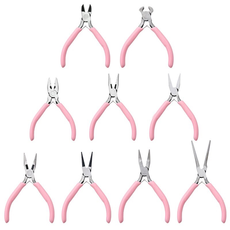 18 รูปแบบ Mini คีม Bent เข็มจมูก Handcraft ประดับด้วยลูกปัดฉนวน Plier สำหรับ DIY เครื่องประดับขนาดเล็กเครื่องมือ