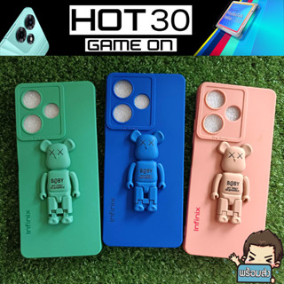 เคส ยาง TPU กันกระแทก B@BY พร้อมขาตั้งสำหรับ Infinix Hot 30