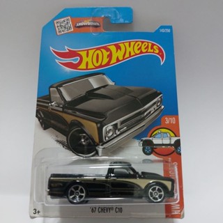 รถเหล็ก Hotwheels 67 CHEVY C10 สีดำ (ib40)