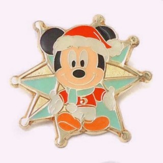 ⭐ Tokyo Disney SEA ⭐ Mickey Mouse (2006 American Waterfront) pin badge Christmas limited ⭐ พิน มิกกี้เมาส์ น่ารักมาก⭐