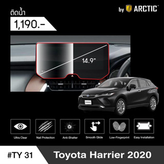 {AMR6Kลด130} ARCTIC ฟิล์มกันรอยหน้าจอรถยนต์ Toyota Harrier 2020 (TY31) จอขนาด 14.9 นิ้ว (ติดน้ำ)