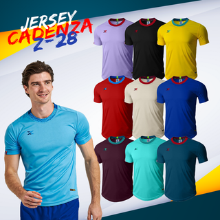 เสื้อกีฬา เสื้อฟุตบอล เสื้อกีฬาคอกลมแขนสั้น CADENZA Z-28