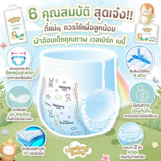 แพมเพิส Wesburg Baby (เวสเบิกส์ เบบี้) 1 ลัง แพมเพิสเด็กนำเข้า