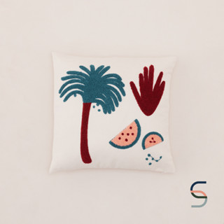 SARABARN Coconut Cushion Cover | ปลอกหมอน ปลอกหมอนทรงสี่เหลี่ยม ปลอกหมอนต้นมะพร้าว