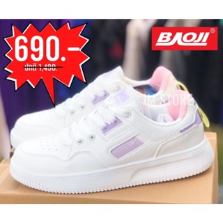 BAOJI รองเท้าผ้าใบ ลิขสิทธิ์แท้ SALE ทรงยอดนิยม ไซส์ 37-41 หญิง ขายดีมาก