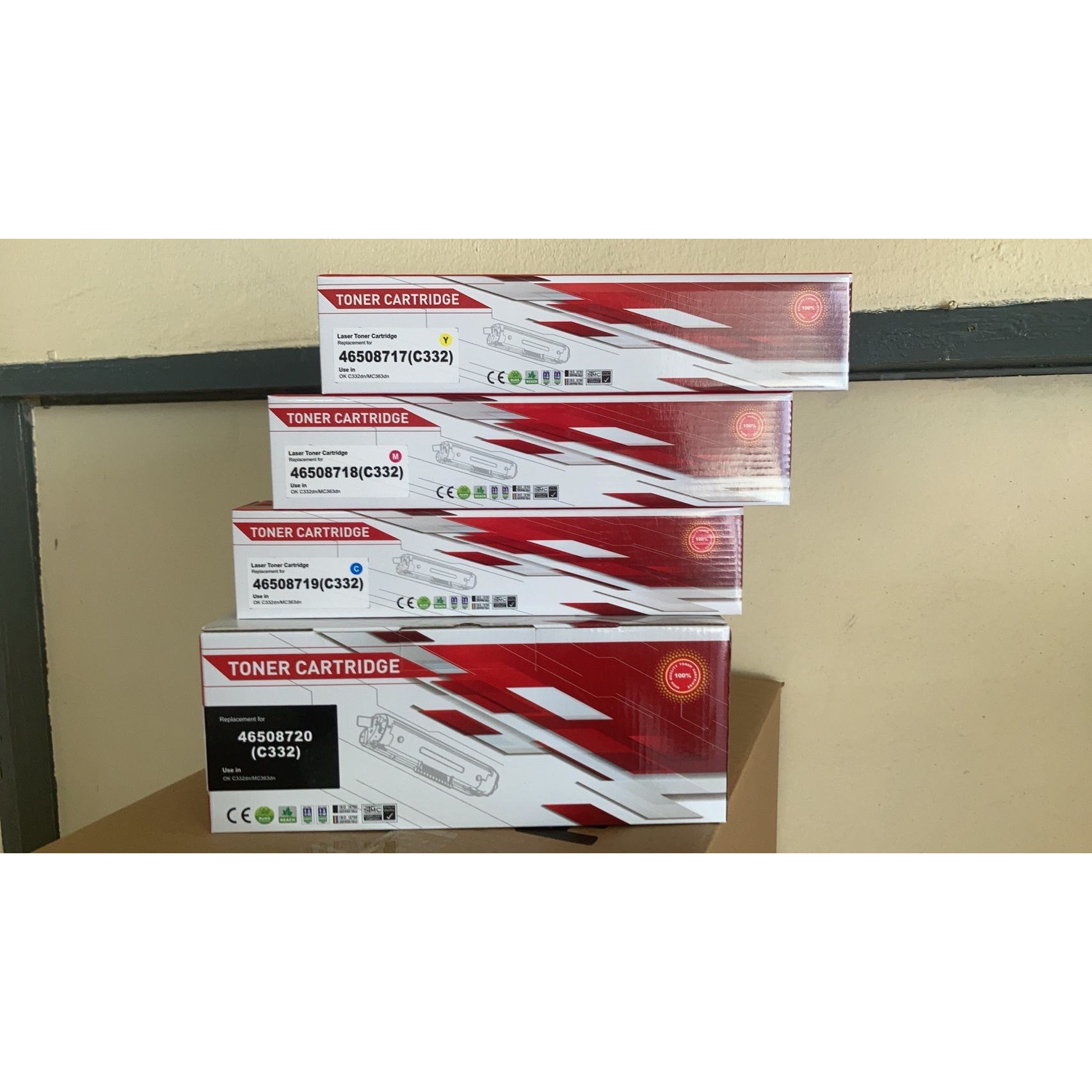 Toner หมึกเทียบเท่า OKI C332 สำหรับเครื่องพิมพ์ OKI C332/ MC363