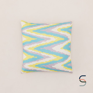 SARABARN Wave Cushion Cover | ปลอกหมอน ปลอกหมอนทรงสี่เหลี่ยม ปลอกหมอนลายคลื่น