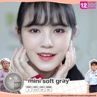 Mini Soft Gray/สีเทา [สายตาสั้น -0.00 ถึง -10.00] Size Mini (S) ขนาดเล็ก / คอนแทคเลนส์ / ยี่ห้อ Kitty Kawaii