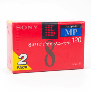 เทปเปล่า ม้วนเทปวีดีโอ 8mm. SONY MP 120 P6-120MP 2 Pack