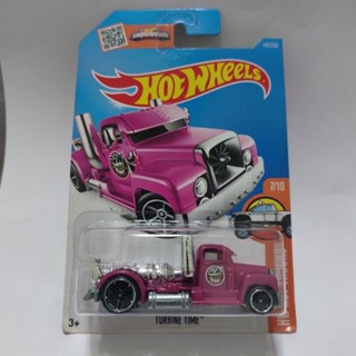 รถเหล็ก Hotwheels TURBINE TIME สีชมพู (ib40)