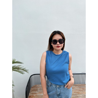 Rena top🐰 เสื้อแขนกุดสาวอวบพร้อมส่ง 6 สี