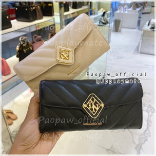 LYN กระเป๋าสตางค์ LYN รุ่น Cosmo Long Wallet  :  LL23CWF073 แท้จากชอป พร้อมอุปกรณ์