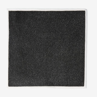 SUIT SELECT Italy Pocket Square (Black)