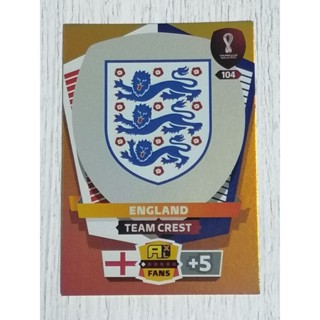 การ์ดฟุตบอล TEAM CREST PANINI ADRENALYN XL FIFA WORLD CUP QATAR 2022