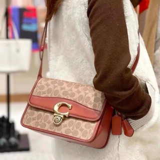 เทสิ้นเดือนมี1ใบวันเดียวเท่านั้น🔥💥New Coach Studio Shoulder Bag In Signature งาน shop