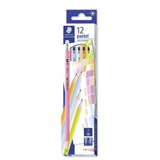 N Staedtler 4007817033081 ดินสอไม้ แท่งสีพาสเทล HB (1 กล่อง 12 แท่ง)