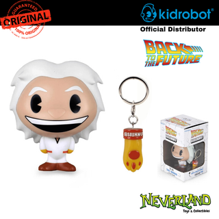 KIDROBOT Back to the Future Doc Brown Bhunny 4" Stylized Figure with Collectible Keychain