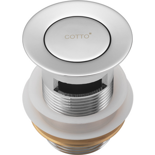 COTTO สะดืออ่างล้างหน้าแบบพลิก (มีรูน้ำล้น) CT6703(HM)