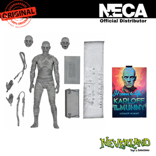 (NECA) Universal Monsters Ultimate Mummy (Black &amp; White) 7" Scale Action Figure