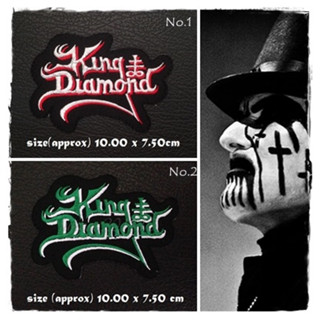 ตัวรีดติดเสื้อ King Diamond ตกแต่งเสื้อผ้า หมวก กระเป๋า แจ๊คเก็ตยีนส์ Hipster Embroidered Iron On Sew on