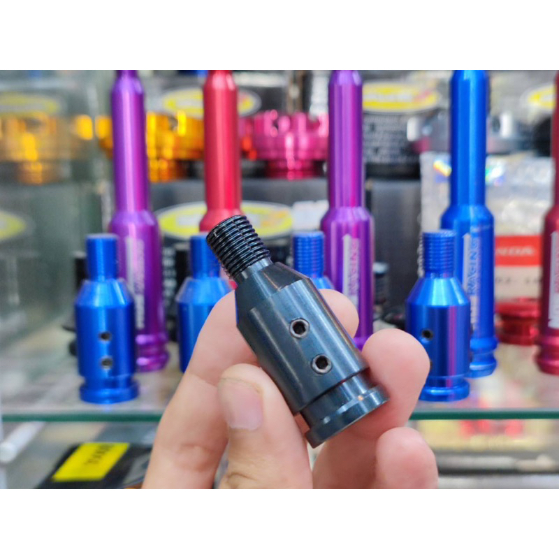 อแดปเตอร์ แปลง แปลงเกลียว แปลงหัวเกียร์ เกลียว เกลียวหัวเกียร์ ขนาด M8 M10 แปลง M12 แบบ สั้น แบบ ยาว มีหลายสี