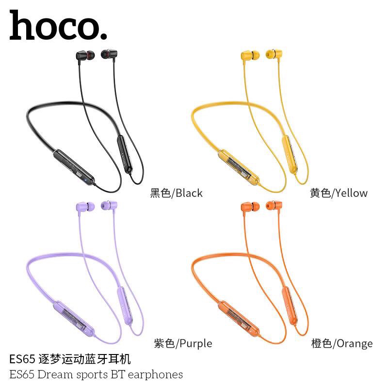 Hoco ES65 หูฟัง Dream sports หูฟังบลูทูธ 5.3 กันน้ํา ตัดเสียงรบกวน พร้อมไมโครโฟน สําหรับโทรศัพท์มือถือ
