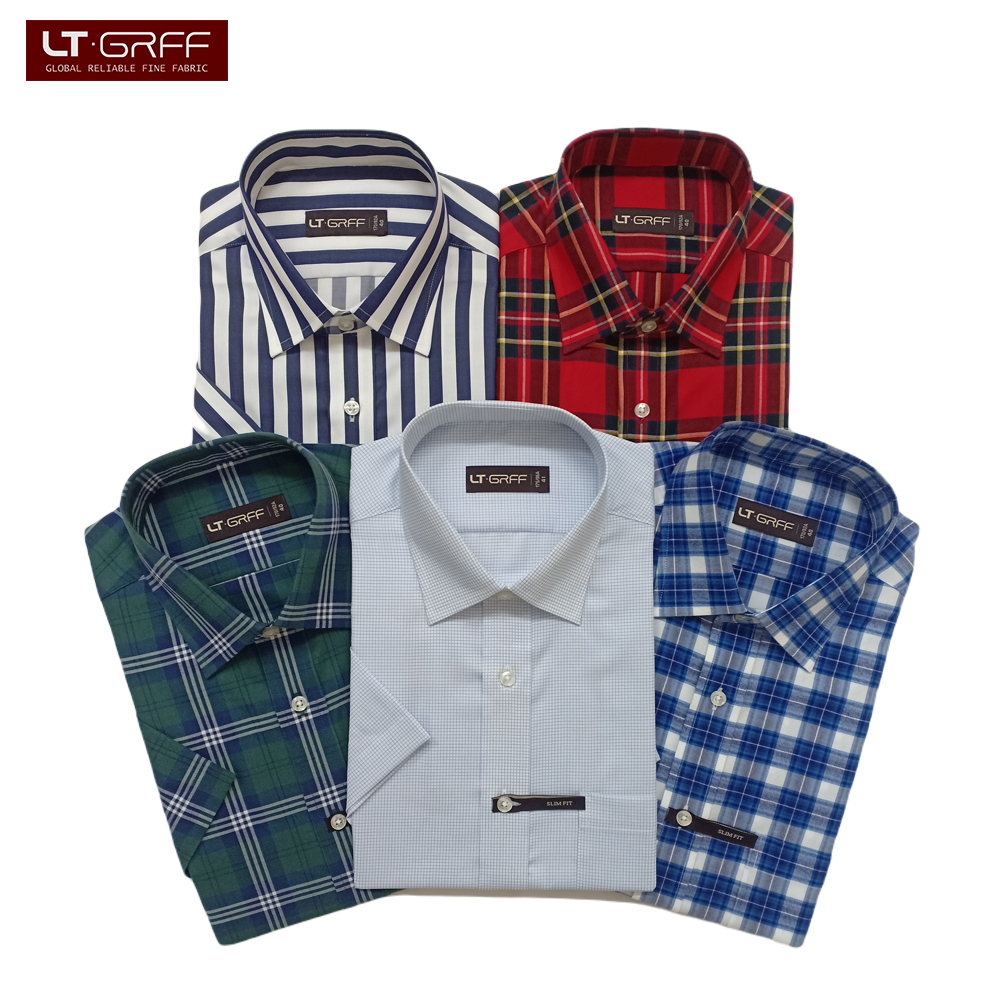 LT.GRFF เสื้อเชิ้ตแขนสั้น ทรง เข้ารูป Slim Fit