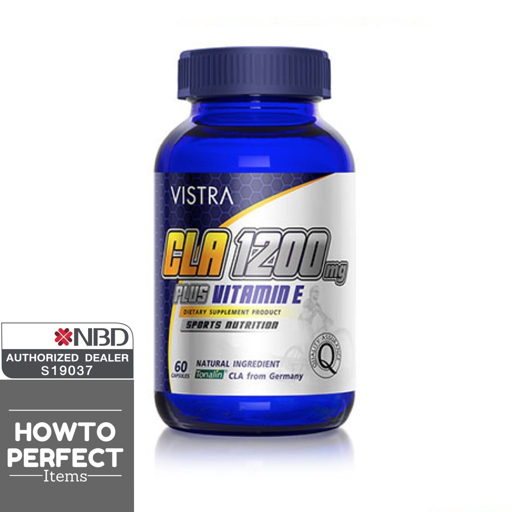 VISTRA Sports CLA 1200mg 1200 mg เร่งการเผาผลาญ  ลดการสะสมไขมันใหม่  ลดไขมันส่วนเกิน