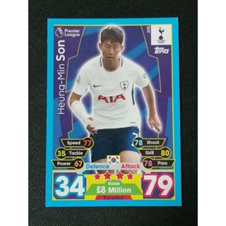 การ์ดฟุตบอล MATCH ATTAX 2017/18 SOCCER CARDS (NO.290-306)