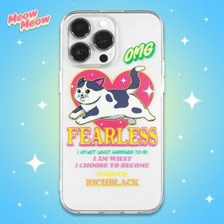 RichBlackcase 💯 Fearless cat เคสใส ส่งฟรี✅