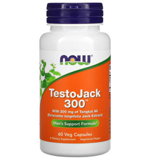 NOW Foods TestoJack 300 mg 60 Veg Capsules