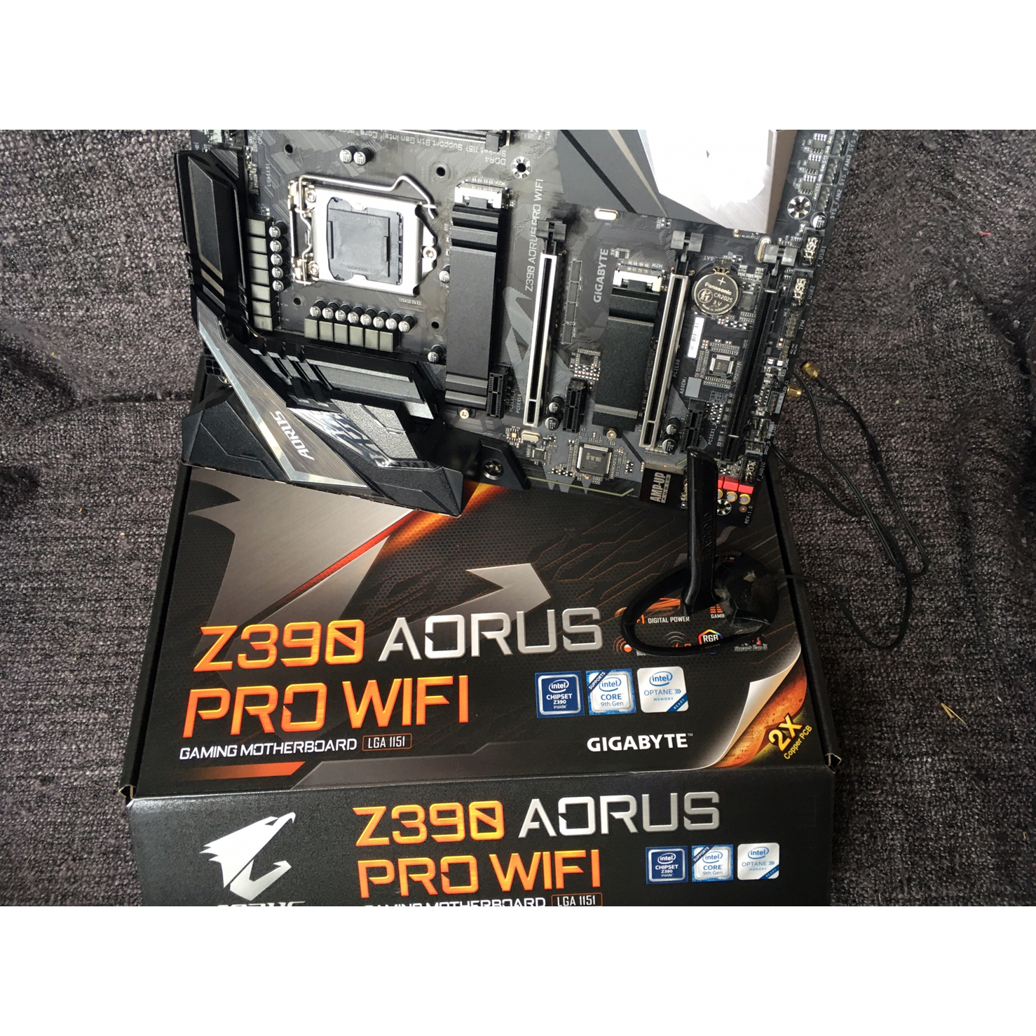 1151V2 GIGABYTE Z390 AORUS PRO WIFI ครบกล่อง