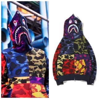 Bape new multi-color color matching camouflage sweater