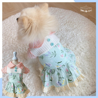 ANIMAL-GO-ROUND เสื้อผ้าเครื่องแต่งกาย สัตว์เลี้ยง, หมา, แมว, สุนัข รุ่น TULIP MANIA DRESS