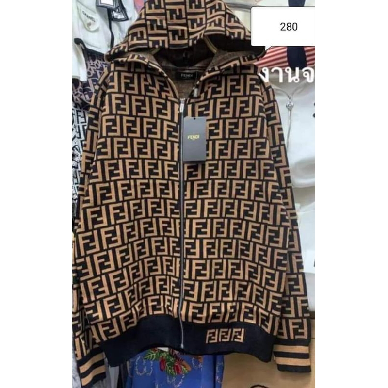 พร้อมส่ง เสื้อไหมพรมมีฮู้ดแขนยาวงานทอลายทั้งตัวเกรดคุณภาพงานสวยดูดีสุดๆ