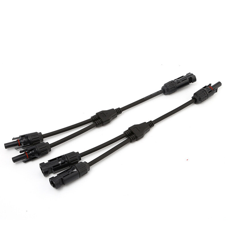 AKIRA TECH ข้อต่อ MC4 โซล่าเซลล์ 1 ออก 2 แบบมีสาย LUMIRA MC4 Branch Y Adapter Connectors For Solar P