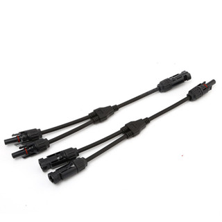 AKIRA TECH ข้อต่อ MC4 โซล่าเซลล์ 1 ออก 2 แบบมีสาย LUMIRA MC4 Branch Y Adapter Connectors For Solar Panels Cable อะไหล่โซ