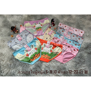 *สินค้าใหม่ กลางเกงในเด็กผู้หญิง S~M 10 ตัว 105 บาท ผ้านิ่ม ใส่สบาย