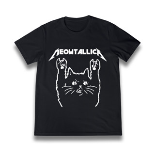 เสื้อยืดสกรีน Meowtalica  ผ้าCotton100% มีครบไซส์