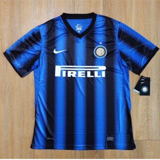 เสื้ออินเตอร์มิลาน ย้อนยุค เหย้า ปี 2010/11 เกรด AAA Inter Milan Retro Home 2010/11 AAA